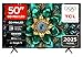 TV QLED vs OLED vs LED TCL 50Q6C 50' QD-Mini LED SMART TV, 4K HDR Premium 1000nits, with Google TV Technology (Dolby Vision IQ & Atmos, Onkyo 2.1 Sound System, Motion Clarity Pro 144Hz, Game Master)