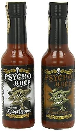 Psycho Juice Mix 20 - Extreme Ghost Pepper & Chipotle Ghost Pepper Sauce