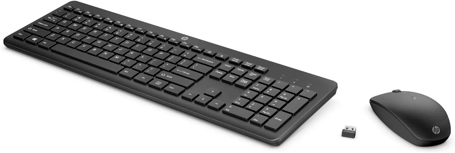 Close-up of HP 235 Wireless Keyboard keys