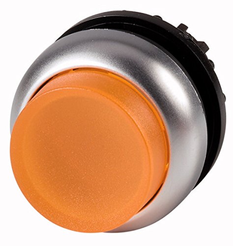 Bouton pression lumineux Eaton 167433 ambre haut pour panneau