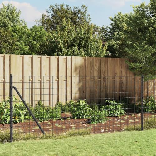 Générique Clôture en Treillis métallique et ancrage Anthracite 1,4x10 m,Quincaillerie,Clôtures & barrières,Panneaux de clôture,154258