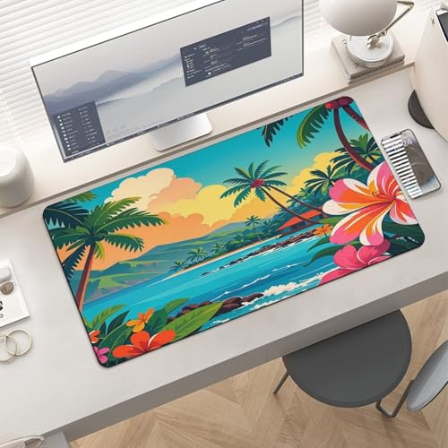 Hello Hawaii Desk Pad Large Office Desk Mat 30x60 cm miniatura 6