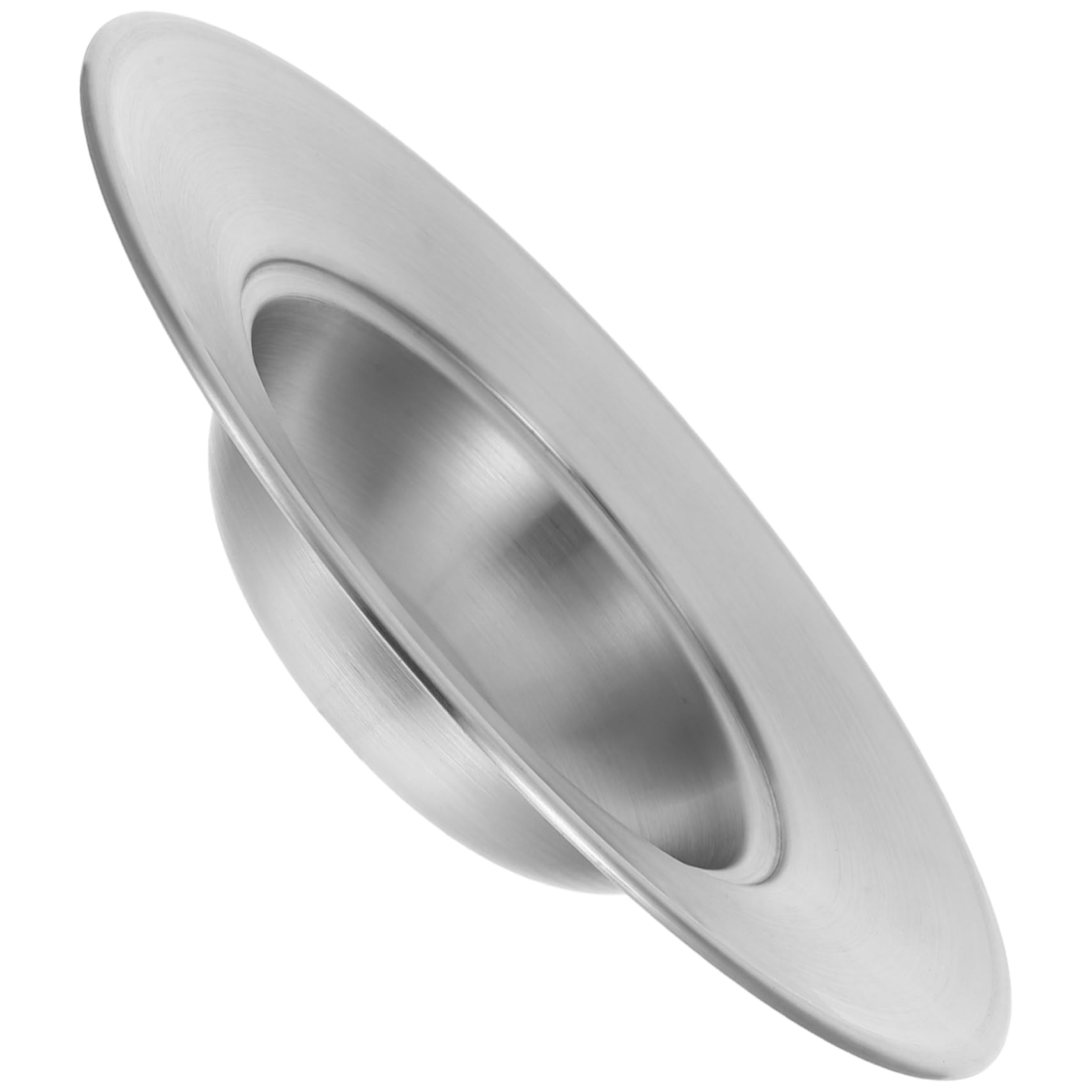 CONGARTENO Wide Rimmed Stainless Steel Pasta Bowl Versatile Serving for Pasta Soup Desserts Hat Rim Design Easy to Clean Dishwasher Safe