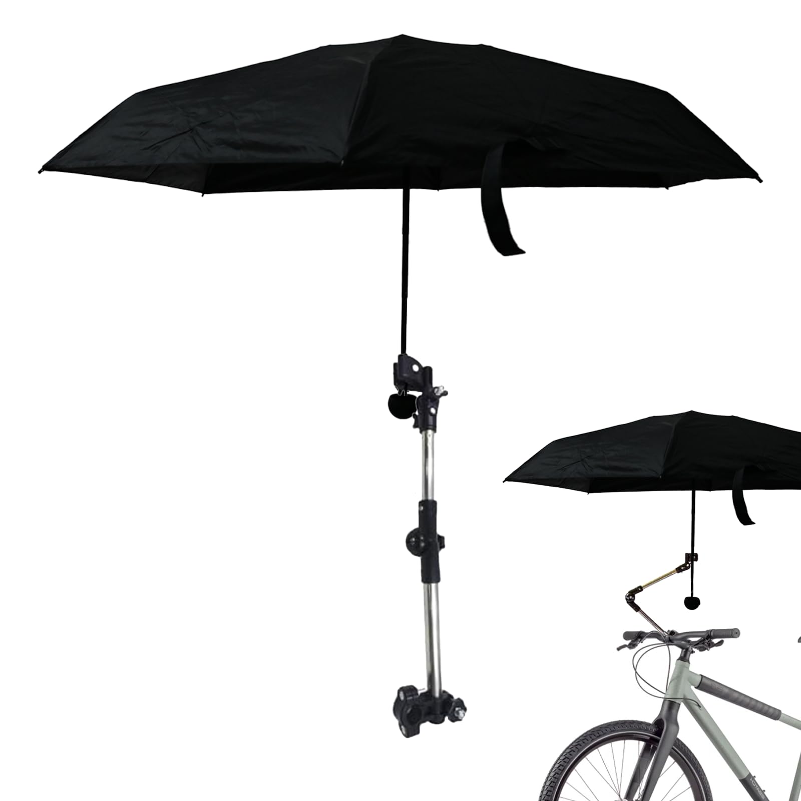 Photo 1 of [No Umbrella] Peixiong Universal 180° Adjustable Chair Umbrella with Clamp, Umbrella Holder for Stroller, Hole Diameter 0.8-1.3cm Umbrella Clamp Bike Umbrella Stretch Mount Stand Holder for Beach Chair