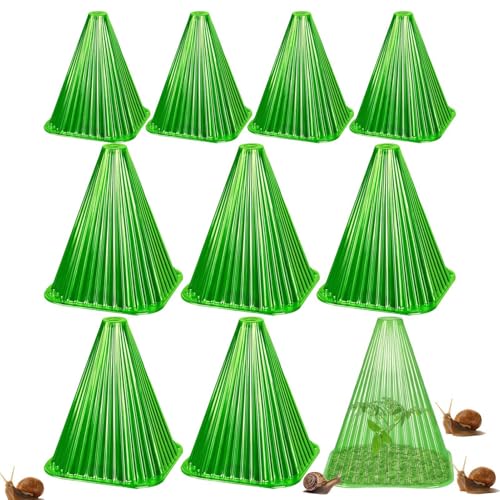 yupeuooe Repele Collares de Caracoles, Anillos de Caracol en el Fondo de macetas - Anillos de Defensa con Cubierta de Caracol | Collares fitosanitarios eficaces para Plantas de Ensalada y repollo