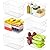 6 Pack Clear Plastic Storage Bins for Freezer,Pantry Storage Containers,11? Large Snack,Food Storage Bins with Handle for Shelves,Refrigerator,Kitchen,Cabinet,Acrylic Bins for Cleaning Supply Storage
