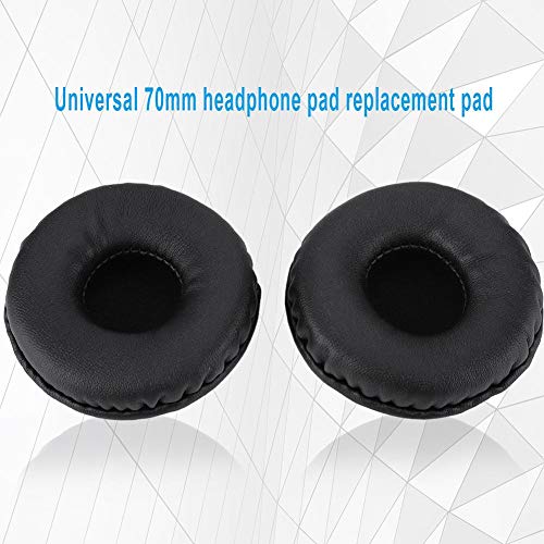 70MM Replacement Ear Pads, Universal Replacement Ear Pads Soft Foam Cushion Headset Cover to Block Noise From the Outside - Image 4