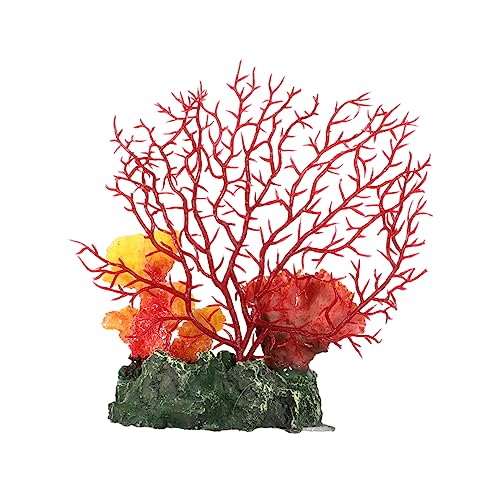 HOLIDYOYO Aquarium Resin Coral Branch Decoration for Fish Tank Landscape No Needed for Aquariums Gardens Hotels and Lawn Decor Unique Underwater Ornament