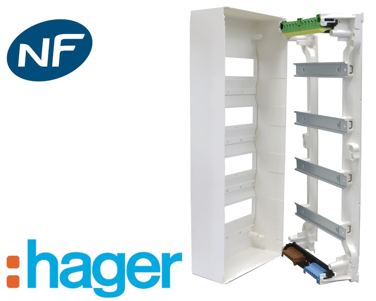 Image secondaire de coffret hager gamma 4 x 13 modules à poser en saillie
