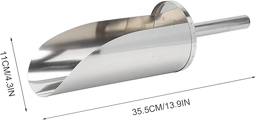 Miniatura 5 de Cabilock Cuchara de hielo de acero inoxidable pala de harina pala de grano de acero para té de arroz