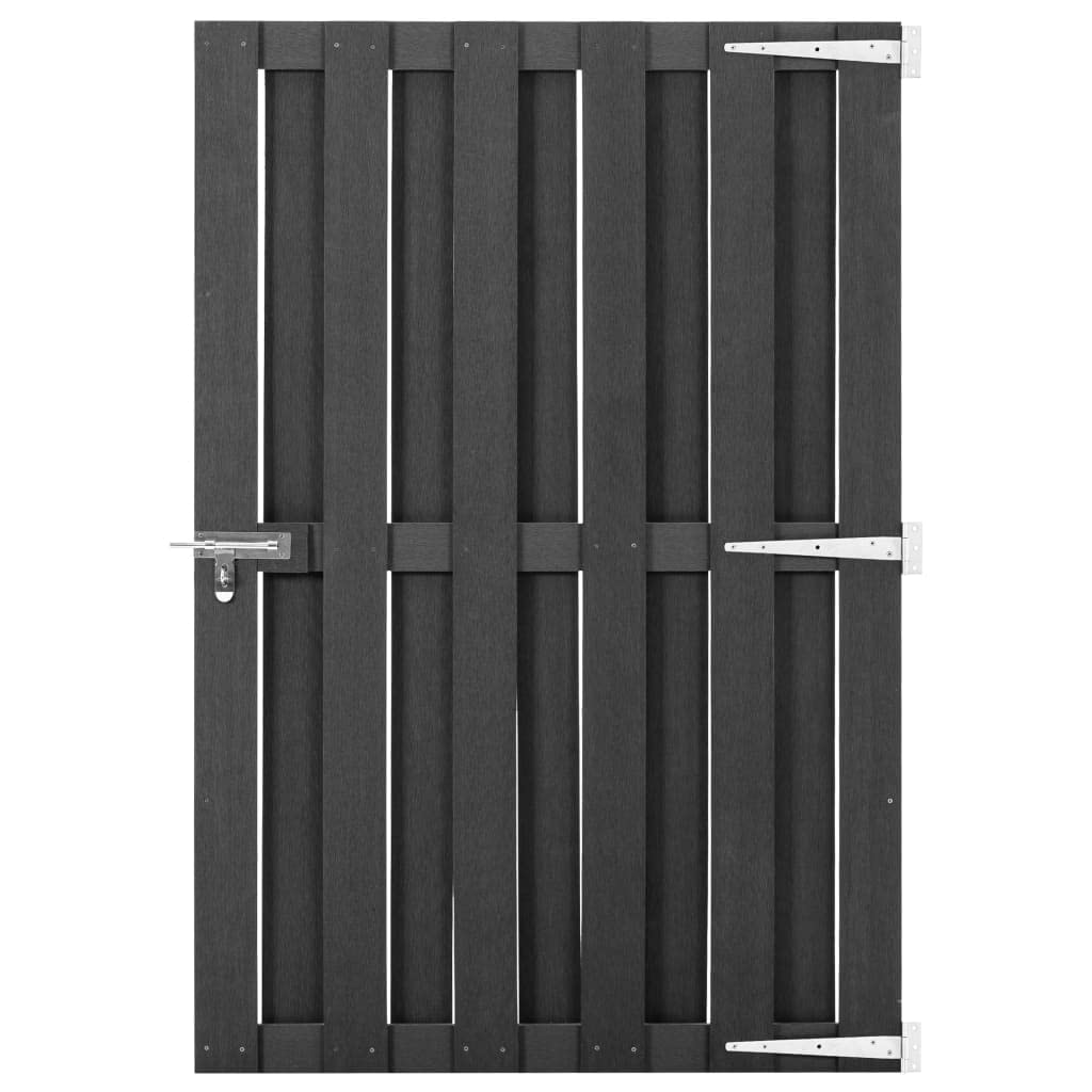 Genérico Puerta de jardín de WPC Gris 100x150 cm, Puertas de jardín Gris,49085