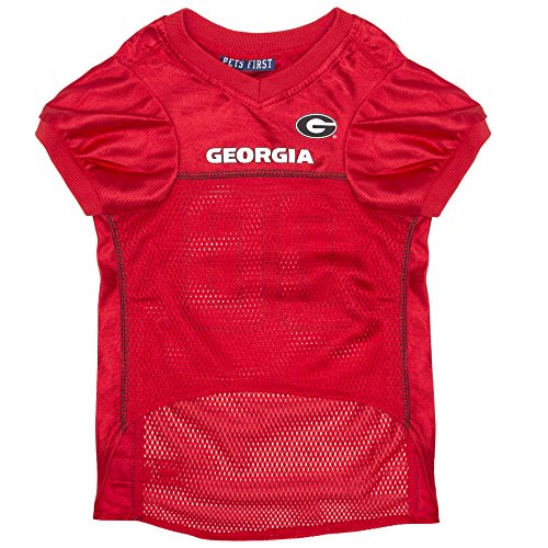 Image of Pets First Collegiate Georgia Bulldogs Dog Mesh Jersey, Small