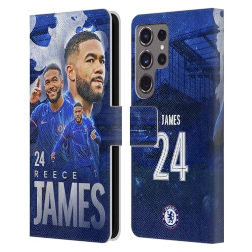 Étui Chelsea FC Reece James Samsung S24 Ultra housse portefeuille cuir