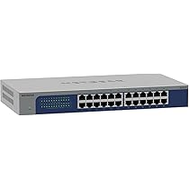 NETGEAR Switch Ethernet, non gestito a 24 porte (GS524), Montaggio su scrivania, a parete o su rack