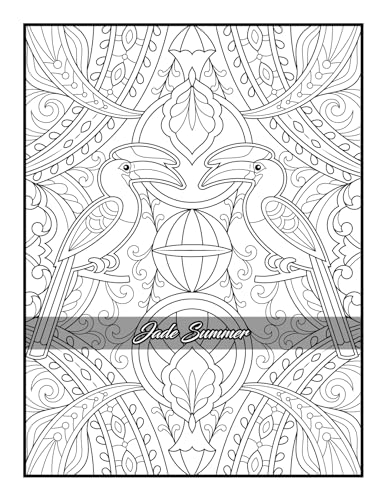 100 Amazing Patterns: An Adult Coloring Book with Fun, Easy, and Relaxing Coloring Pages - Image 74