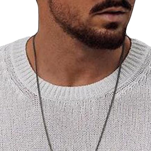 Men's Basic Crewneck Pullover Round Neck Casual Male Knit Sweaters Classic Solid Wool Knitted Sweater2