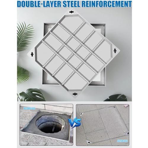 Couvercle de fosse septique haut de gamme en acier inoxydable pour cour moderne - 5