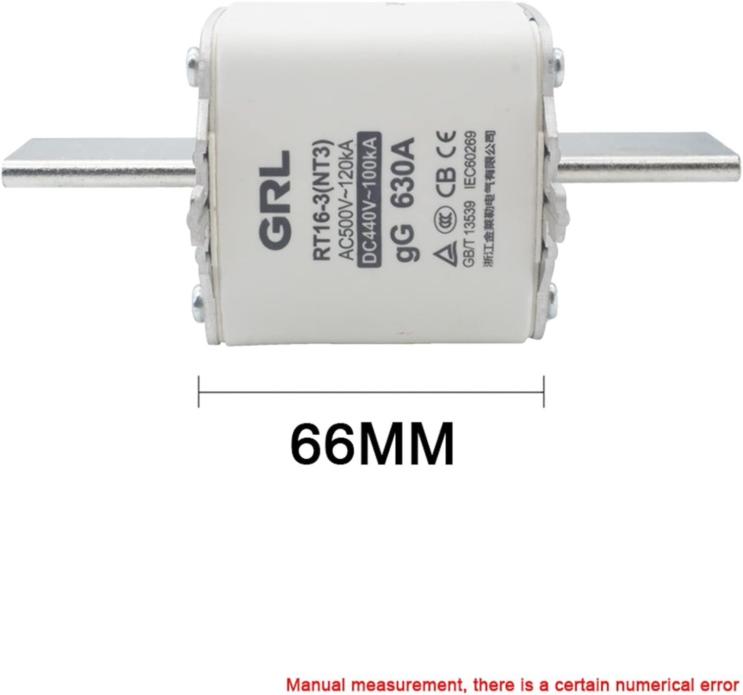 1pcs RT16-3 NT3 Fuse Link Quick Fast Blow Ceramic 315A 400A 500A 630A 800A System Protection Knife Fusible Switch Core(400A)