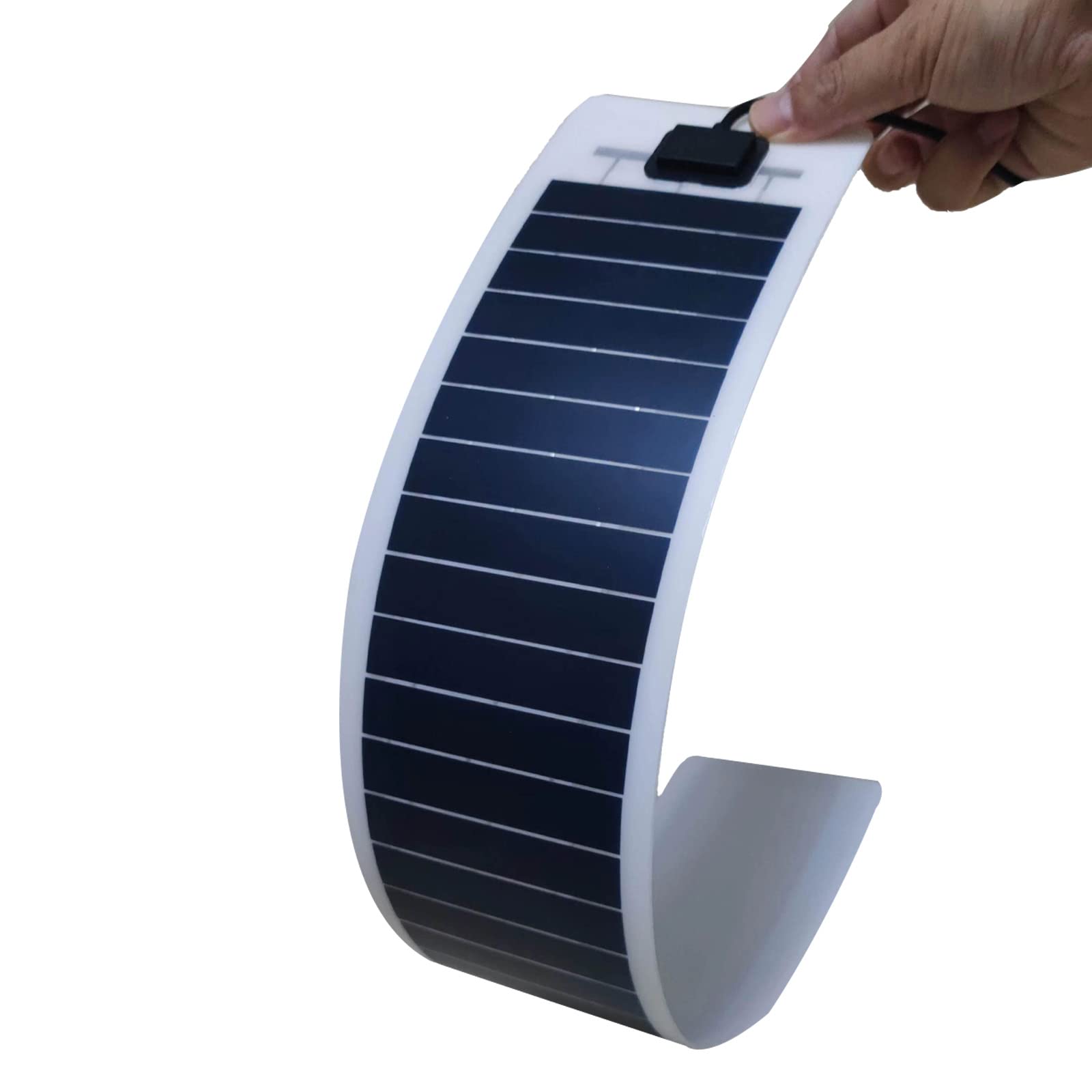 Flexible Solar Panel 10 Watt 12 Volt Monocrystalline Semi-Flexible Solar Panels Bendable Mono Off-Grid Charger for Marine, Boat, RV, Cabin, Van, Car, Camping and Uneven Surfaces-image-41