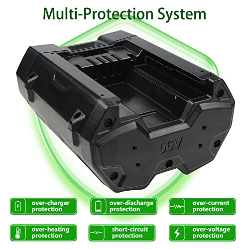 Image of DTK Replacement for EGO 56V Battery BA2800 BA4200 BA1400 Compatible with 56 Volt Power Tools Batteries 5.3Ah