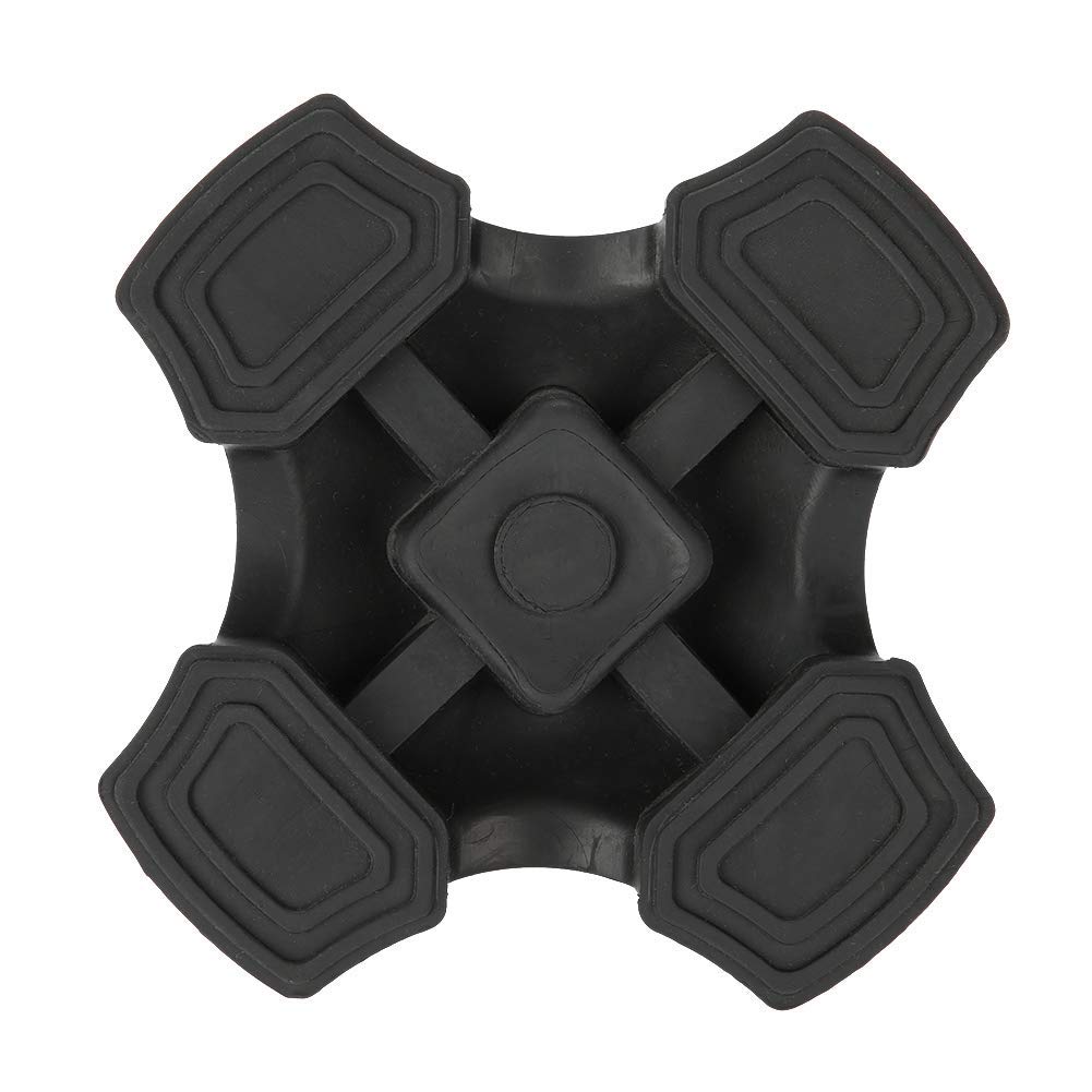 Puntale Bastone Passeggio Stabilizzante e Antiscivolo con Supporto a Base in Gomma a Quattro Base, Grande Base D'Appoggio Antiscivolo per Stampelle con Diametro di 1.9 Cm