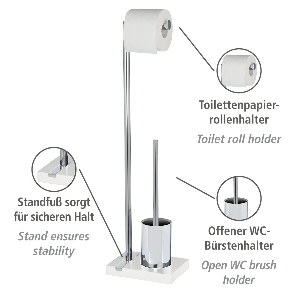 Stand WC-Garnitur Noble White