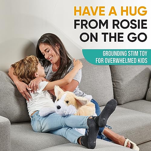 Image of FRIENDLY CUDDLE Weighted Lap Blanket for Kids & Adults - Kids Weighted Blanket - ASD, Sensory Processing Weighted Stuffed Animals Dog Toy - Microwavable Weighted Lap Pad for Kids, 5 Lbs