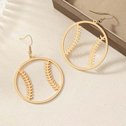 Baseball Earrings for Women Sports Ball Shape Earrings Baseball Drop Dangle Earring Fashion Sports Jewelry Game Day Outfit Accessories Party Favors Gifts3