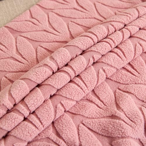 Image of HOMETHREADS Stretchable Elastic Jacquard Chair Seat Cover - Removable & Washable, Durable Seat Protector for Dining Room, Kitchen, Restaurant & Party Chairs (Pink, Pack of 8)