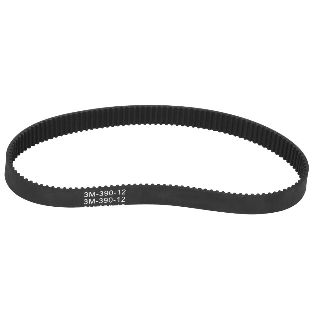 Culnflun Rubber Driving Synchronous Belt 39012 High Performance durablity Drive Belt for Electric Battery Car and Small Scooter Black 12mm Width 390mm Circumference