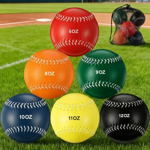 Image of Arrowbash Weighted Softball Training Balls Bulk Set