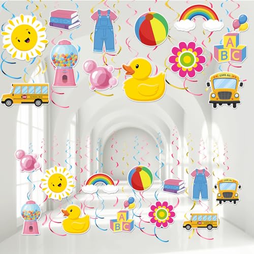 Fournitures de décoration de fête pour professeur d'anglais et suspension plafond école