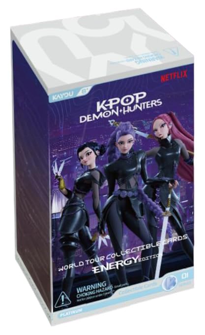 Espositore 12 Pz K-Pop Demon Hunters: Kayou - Collectible Cards Energy Edition 001 - Serie 1-A