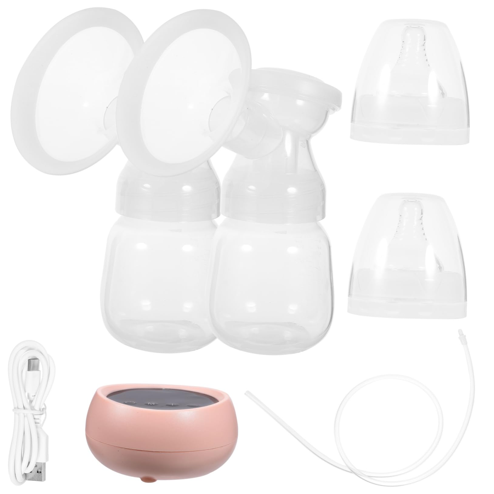 Extractor de Leche Eléctrico Automático, 1200mah, 1 Juego | Pp y Silicona, Función Silenciosa y Ajuste Multinivel, para Pecho, Uso en Madres Primerizas