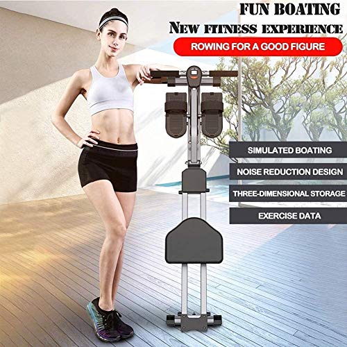 Image of Rowing Machine Multifunctional Glider Rowing Machine Fitness Equipments Noise Reduction Design Indoor Hydraulic Rowing Machine