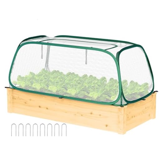 Raised Garden Bed Cover - Large Raised Bed Greenhouse Covers Freeze Protection & Sunblock, Seedlings Plants Growth Cover Against Pests & Animals, Row Covers for Garden in Winter Spring-45"x22"x16"