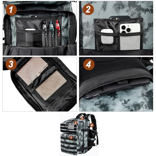 Image of LHI Tactical Military Backpack for Men and Women 25L /35L Army Assault Pack Bag Small Rucksack with Bottle Holder