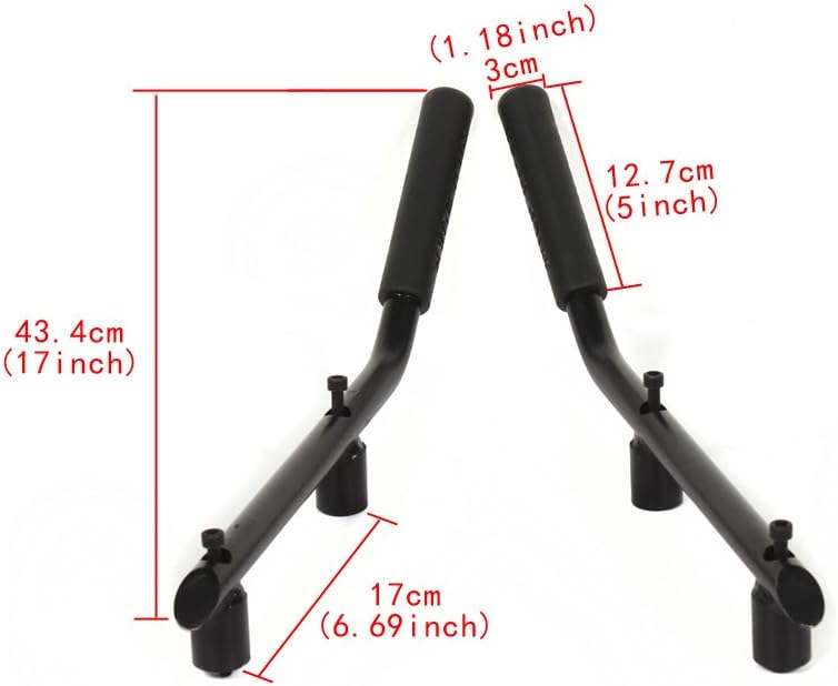 Grab Bar Grab Handle fits Jeep Wrangler 2 & 4 Door 2007-2017(Rear Door Set)