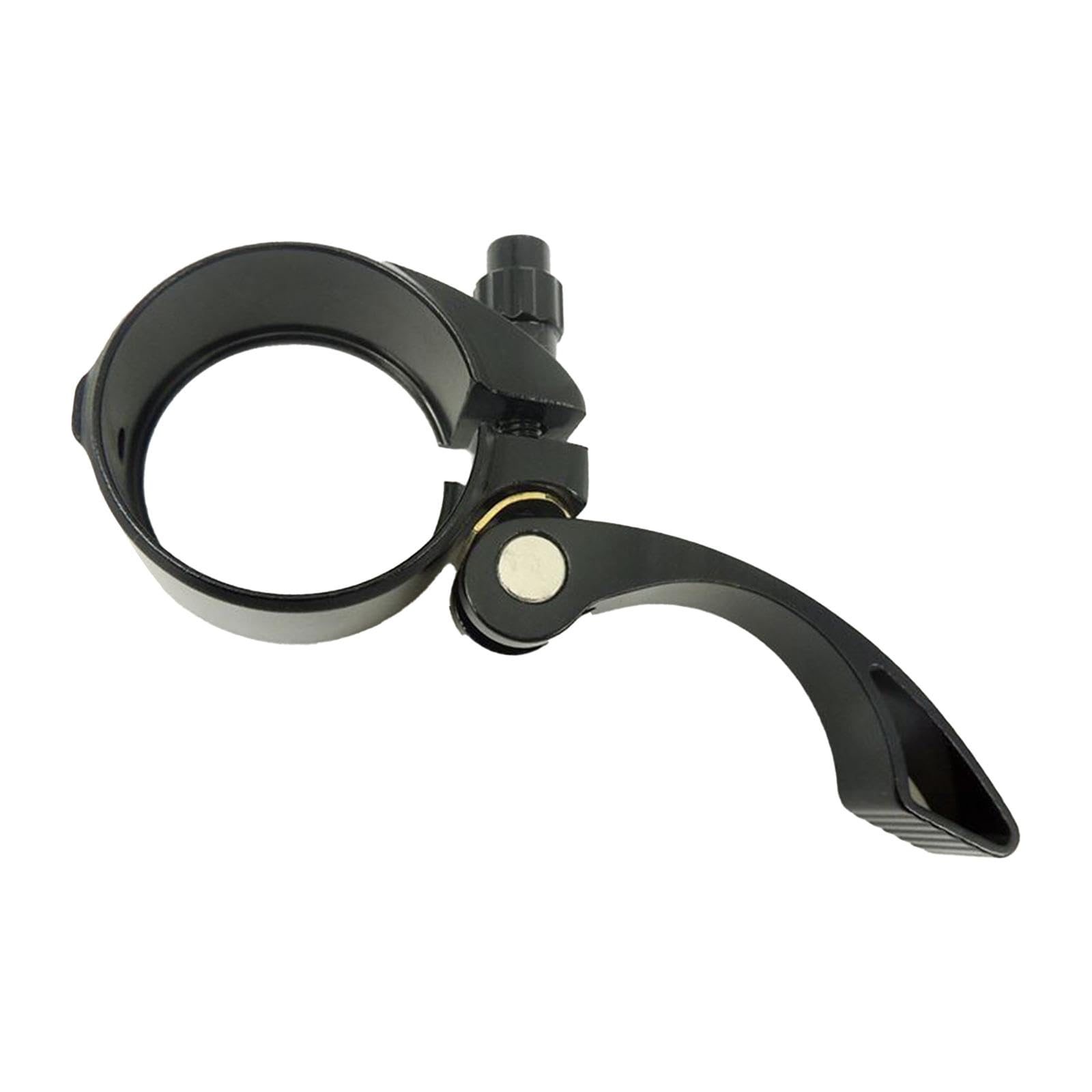 Colaxi Bike Seat Post Clamp Bike Seat Tube Clip, Black, Aluminum Alloy, Sturdy, 43mm Quick Release Seatpost Collars for Cycling Road Bicycle Accessories