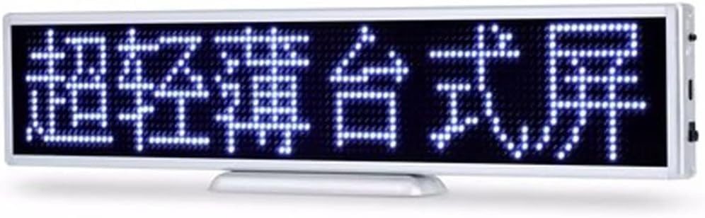 Mini tableau de table mobile LED 30x6 cm pour animer les comptoirs de magasins