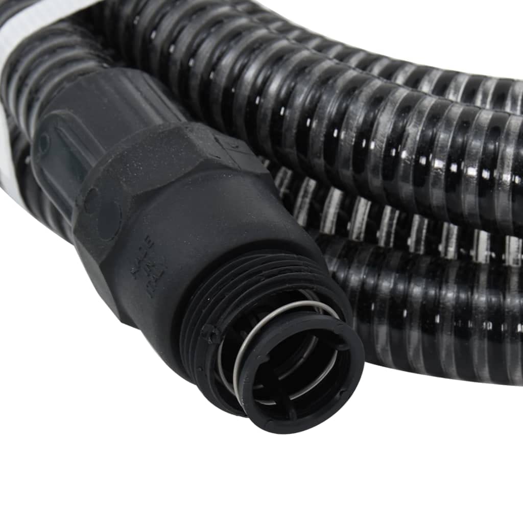 Genérico Manguera de succión con Conectores de PVC PVC Negro 26 mm 10m,Casa y jardín,Jardín,s de riego,Mangueras de jardín,Negro,151078