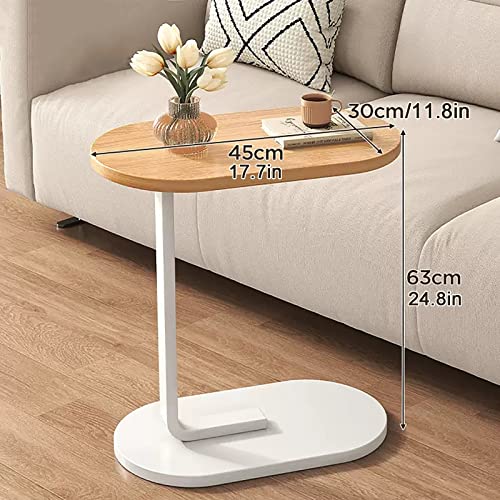 Mesa en C deslizable para sofá que soluciona la falta de espacio 2