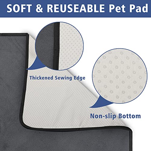 Magacyo Washable Dog Pee Pads - Reusable Puppy Pads - 72" X 72" Waterproof Dog Mat - Pee Pad For Dogs Extra Large - Whelping Mat For Training, Playpen, Crate, Floor, Bed, Sofa #TOP3