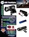 AOR Flashlights #AOR186 - Rechargeable Bright Bicycle Headlight | Best Front Bike Light - Bike Taillight - Bike Light Set - Front Bicycle Headlight and Taillight, 150 - 50 Lumen, Strobe! Fits Any Bike or Children's Bike - (Black)