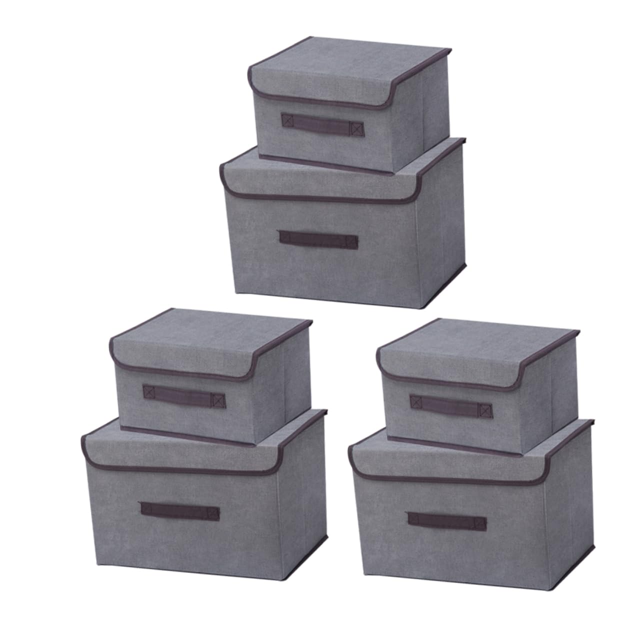 Boîtes de rangement grises pour chaussures et accessoires