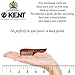 Kent 83T Small Gentleman's Beard and Mustache Pocket Comb, Fine Toothed Pocket Size for Facial Hair Grooming and Styling. Saw-cut of Quality Cellulose Acetate, Hand Polished. Hand-Made in England