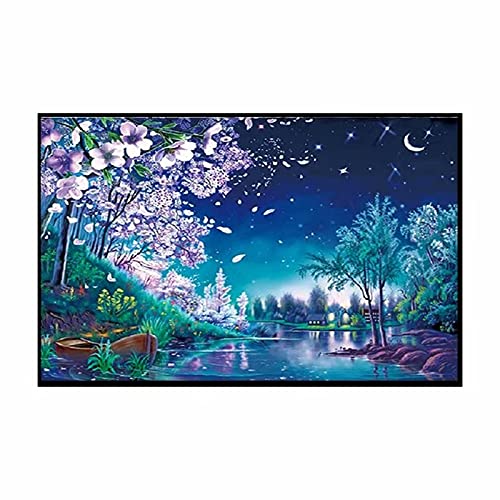 5D Diamond Painting notte stellata, Pittura Diamante Fai da Te per Adulti, astratto Diamond Painting Kit Completo per Principianti e Bambini, Kit