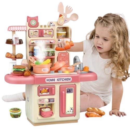 Mable Playing Home Kitchen Set for Girls, Interactive Cooking Pretend Play Set for Kids Girl, Includes Mini Realistic Kitchen Utensils Toys, Toy for Imaginative Play -Multicolor (B0DJ1PQJHX) Amazon Price History, Amazon Price Tracker