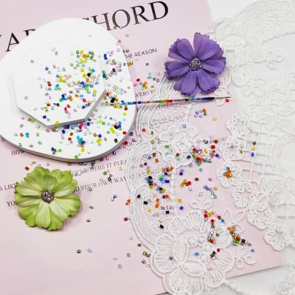 10/0 Glass Hexagon Seed Beads - 21600pcs in Box, 24 Multicolor Assortment for Jewelry Making, 2 X 2.2mm (900pcs/Color, 24 Colors) - Image 2