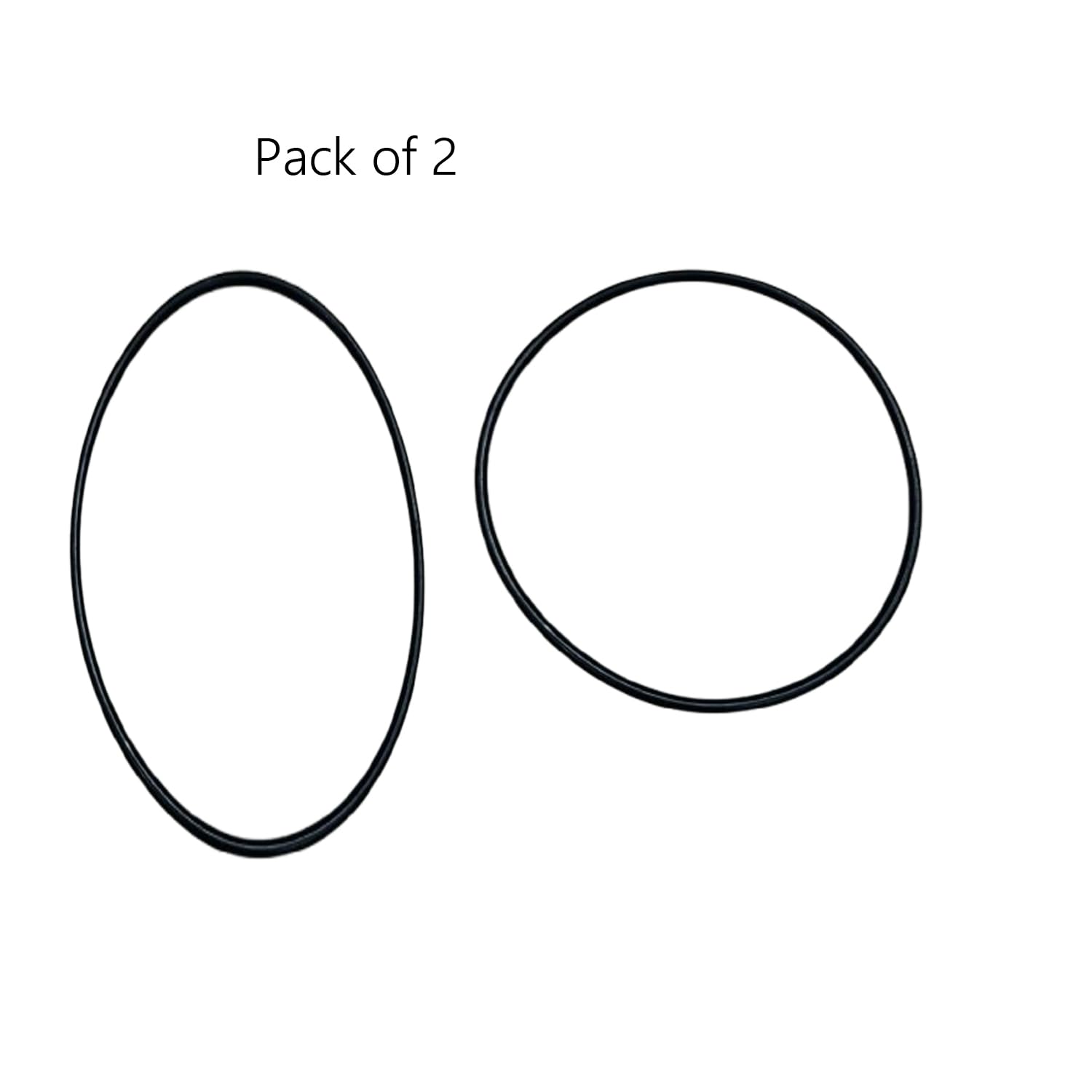 Rubber Cooker Gasket Combo Set 2 Pressure Cookers Suitable For (3LITRE) Allpressure (Cooker Gasket Combo Set 2) Hawkins Pressure Cooker Not Support, Black 3